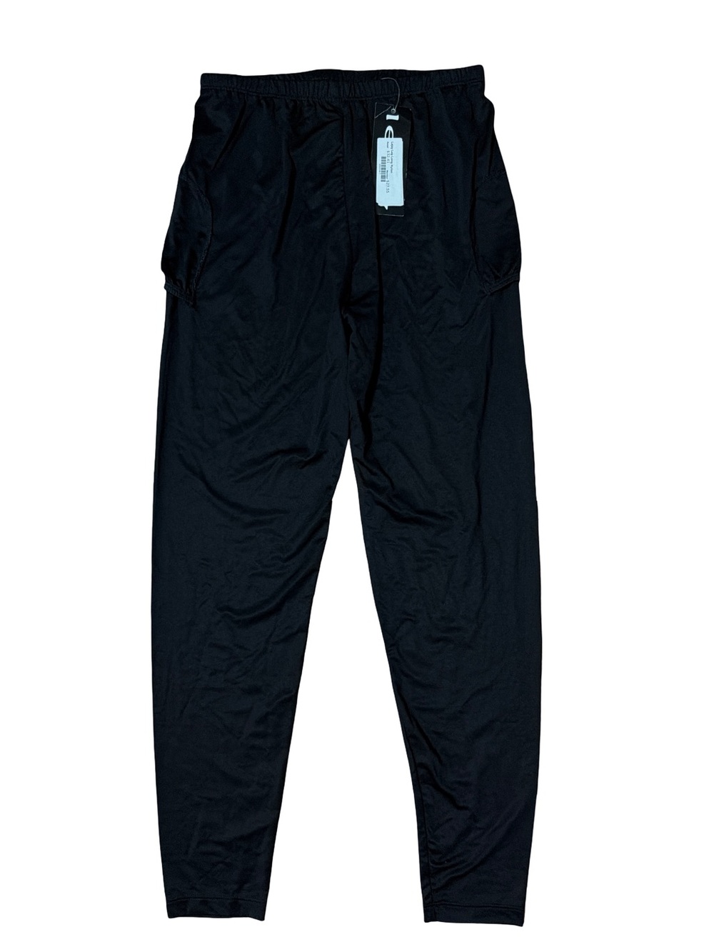 Lejay Tennis Women's Black Leggings with Elastic Waist and ball Pockets